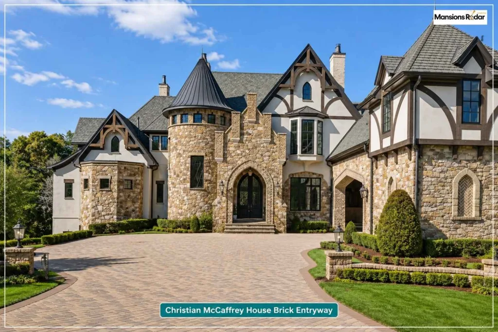 Christian McCaffrey House Brick Entryway
