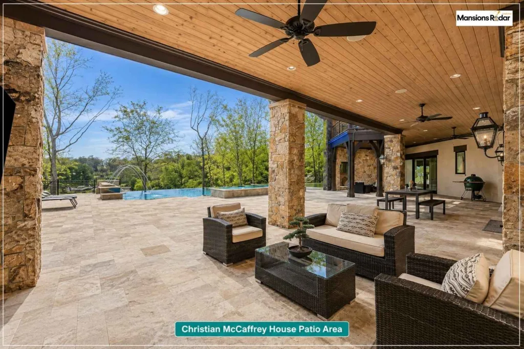 Christian McCaffrey House Patio Area