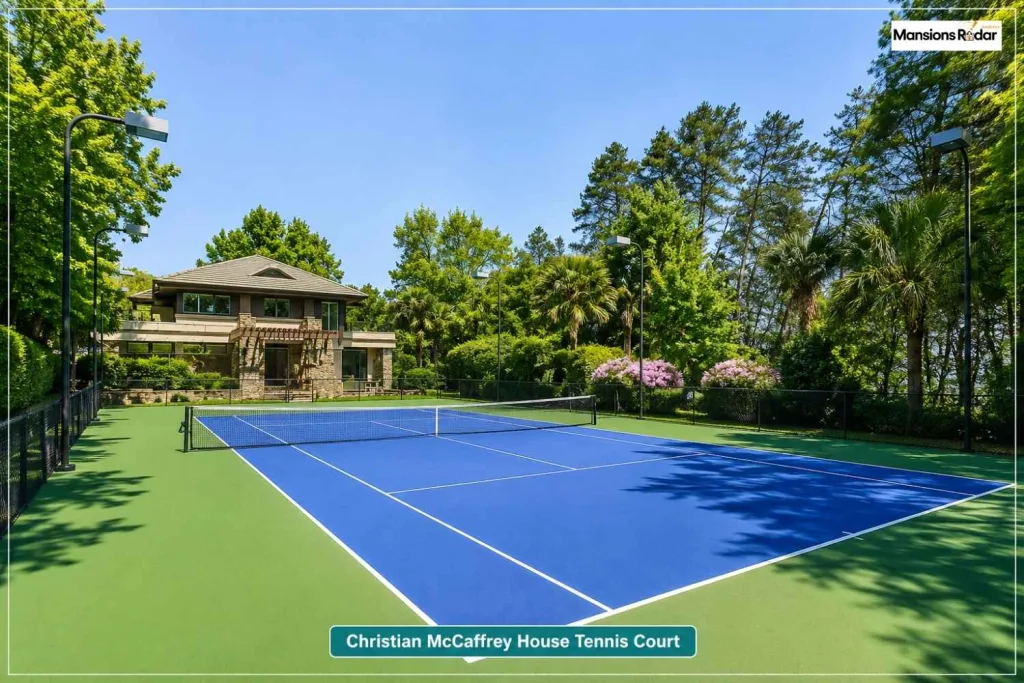 Christian McCaffrey House Tennis Court