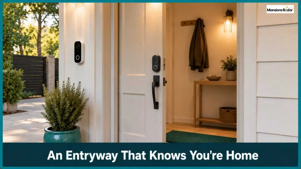 Entryway Setup With Smart Doorbell, Locks, and Arrival Lighting