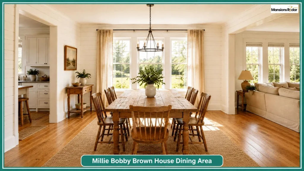 Millie Bobby Brown House Dining Area