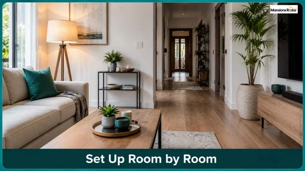 Setting Up One Room at a Time Instead of the Whole House at Once