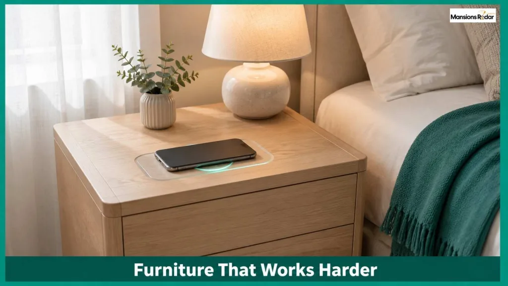 Smart Furniture With Hidden Wireless Charging and Storage