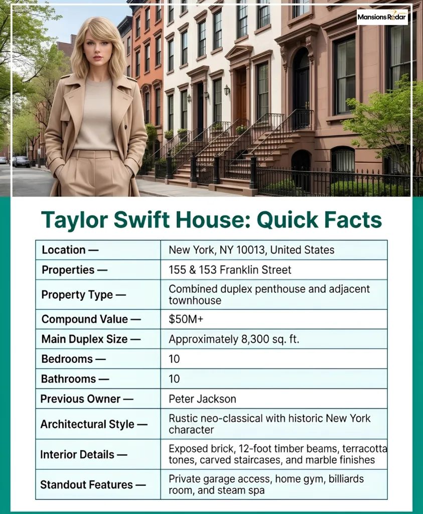 Taylor Swift House Quick Facts