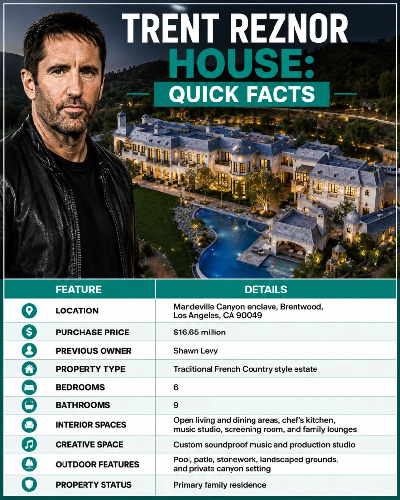 Trent Reznor House Quick Facts