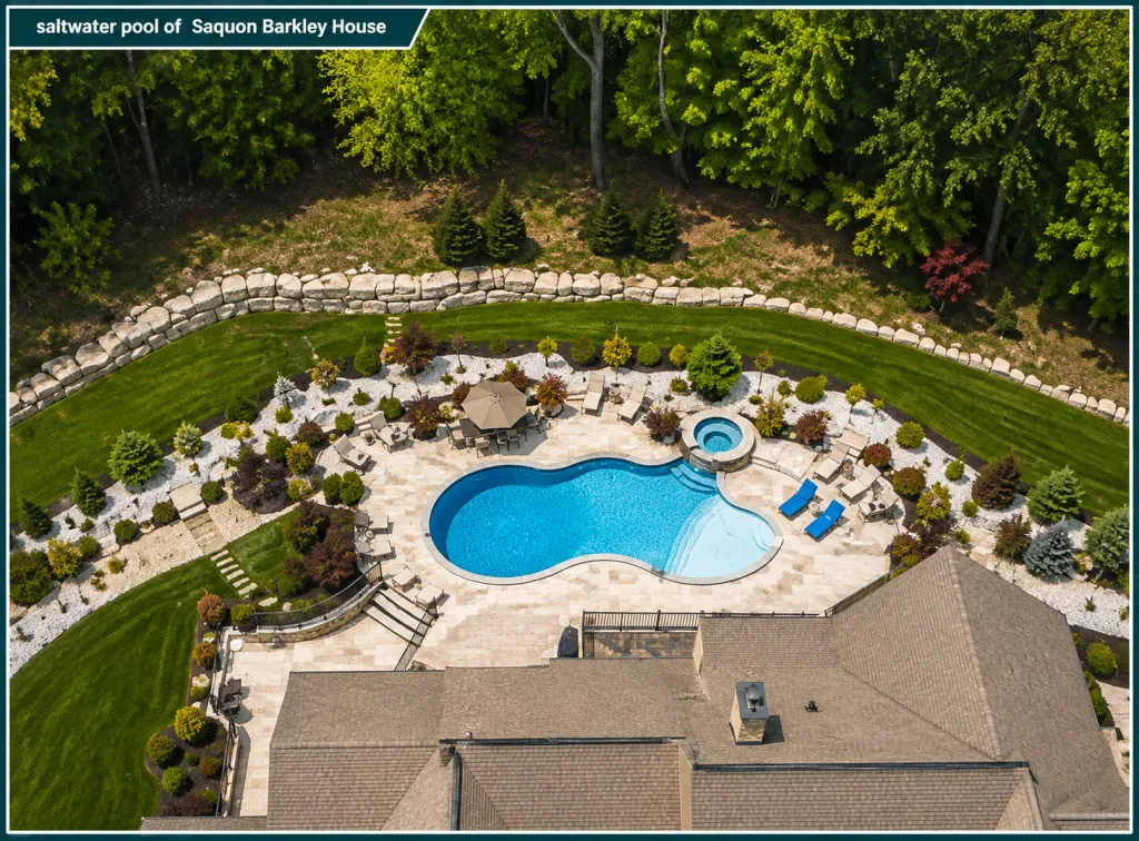 saltwater pool of Saquon Barkley House