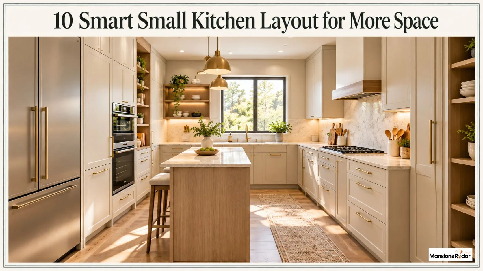 10 Smart Small Kitchen Layout for More Space