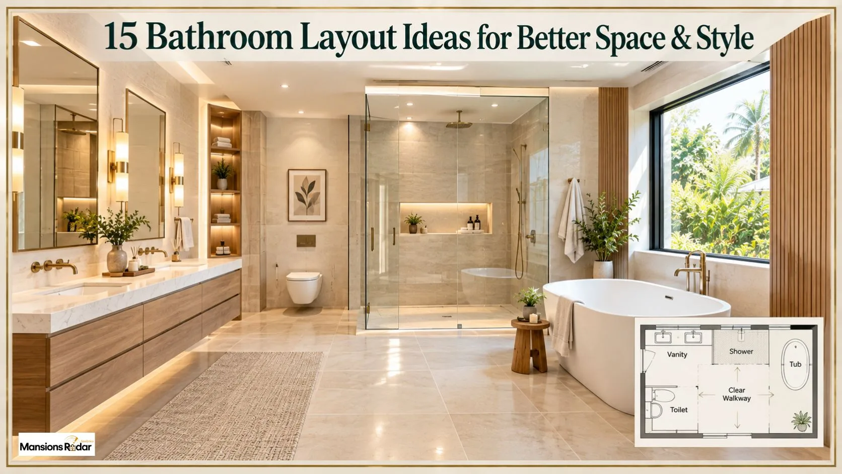 15 Bathroom Layout Ideas for Better Space & Style