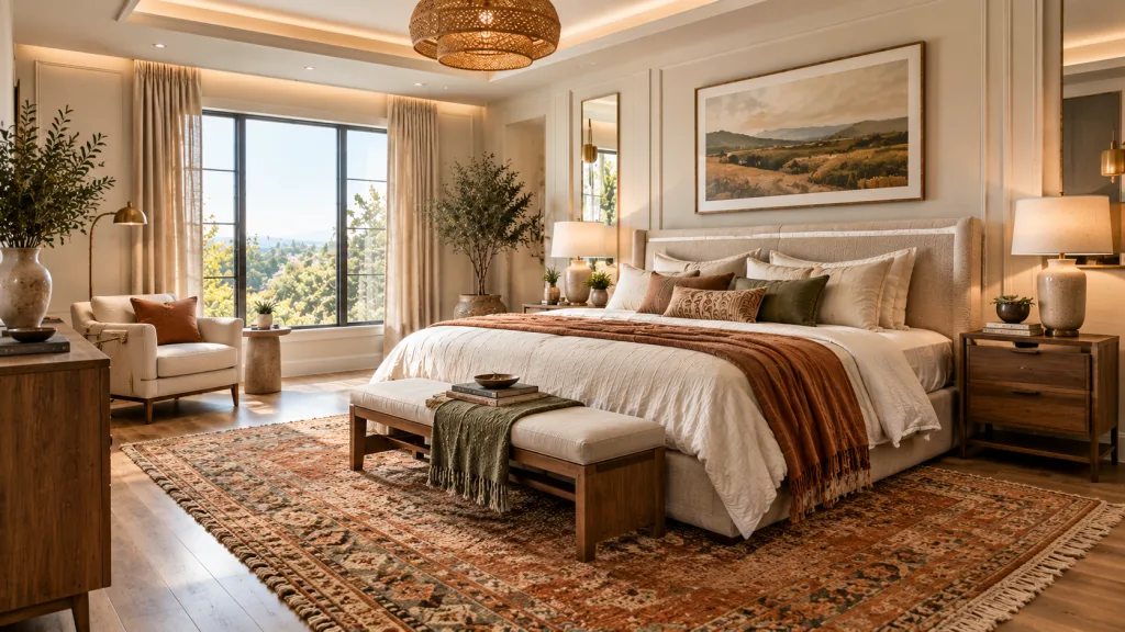 Add a Vintage or Woven Rug