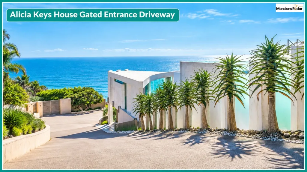 Alicia Keys House Gated Entrance Driveway