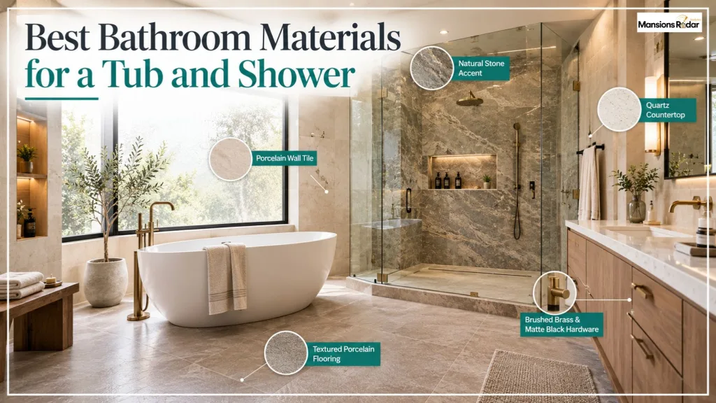 Best Bathroom Materials for a Tub and Shower
