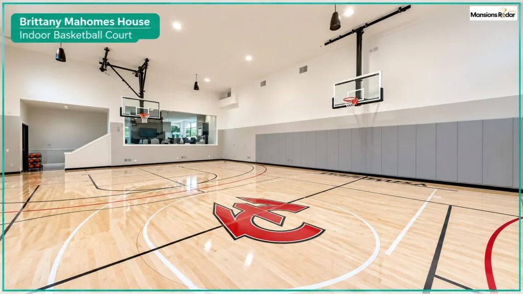 Brittany Mahomes House Indoor Basketball Court