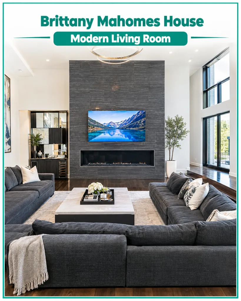 Brittany Mahomes House Modern Living Room