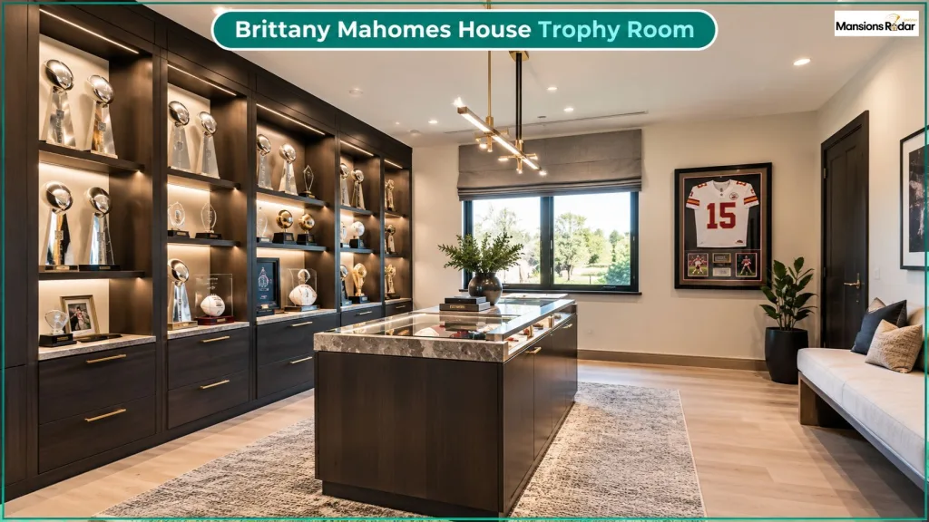 Brittany Mahomes House Trophy Room