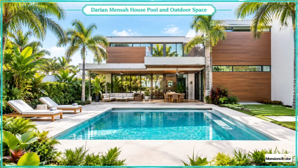 Darian Mensah House Pool and Outdoor Space