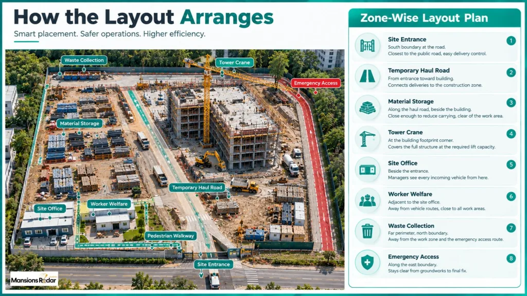 How the layout arranges