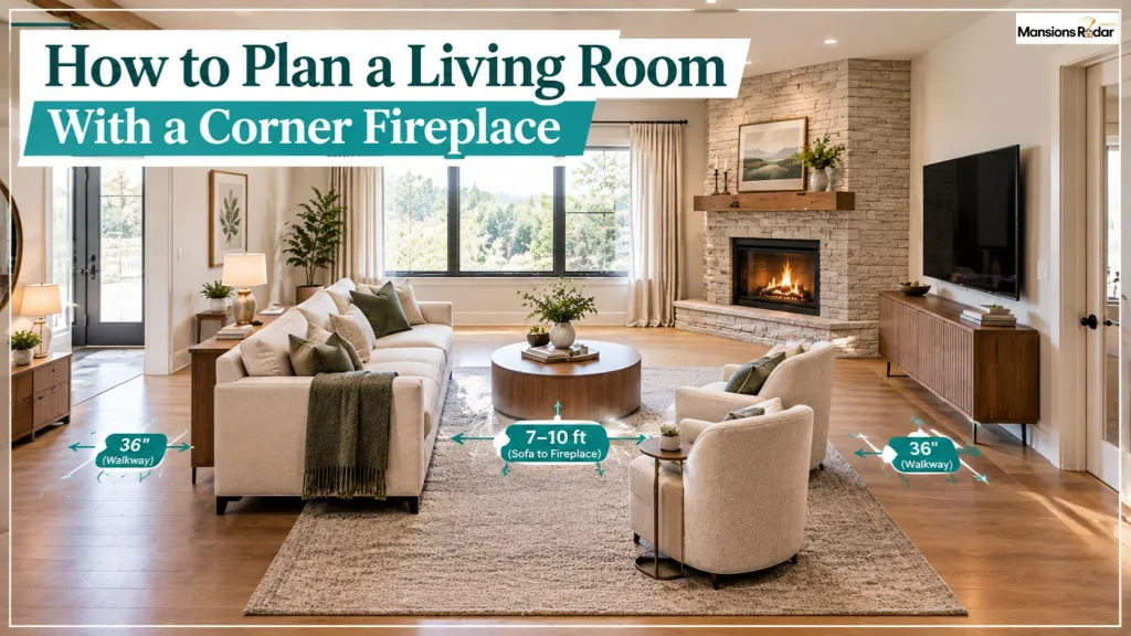 How to Plan a Living Room With a Corner Fireplace