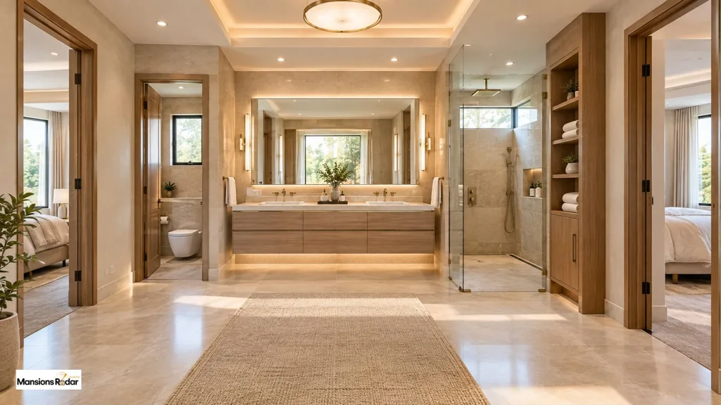 Jack and Jill Bathroom Layout
