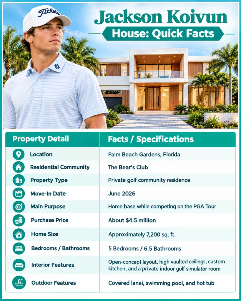 Jackson Koivun House Quick Facts
