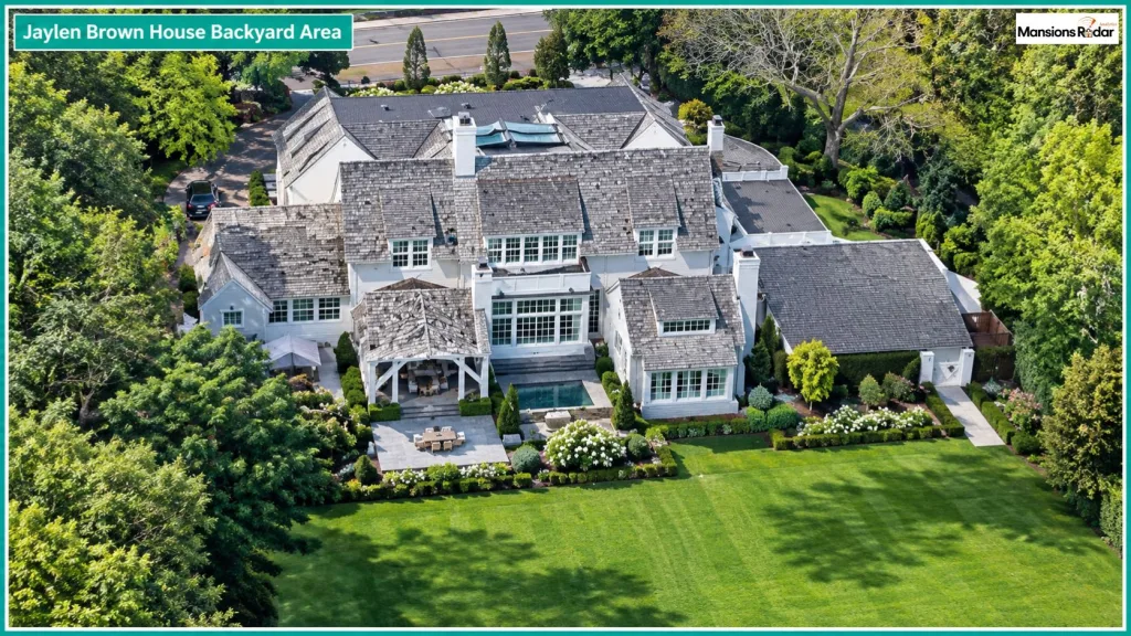 Jaylen Brown House Backyard Area