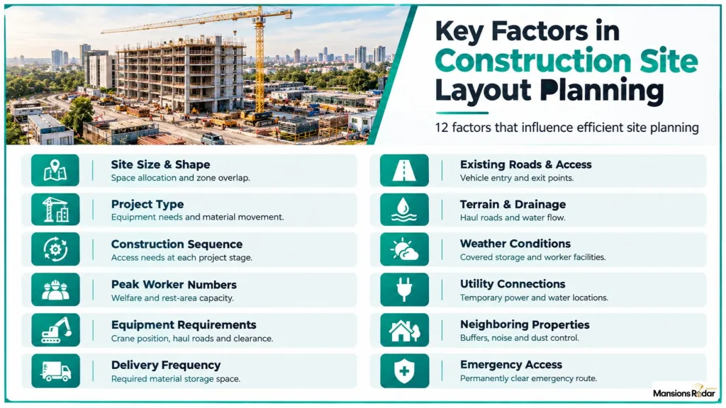 Key Factors in Construction Site Layout Planning