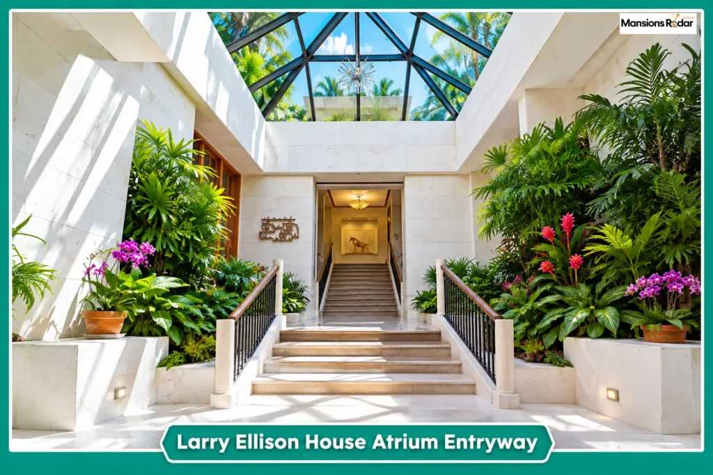Larry Ellison House Atrium Entryway