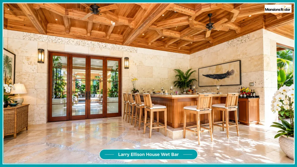 Larry Ellison House Wet Bar