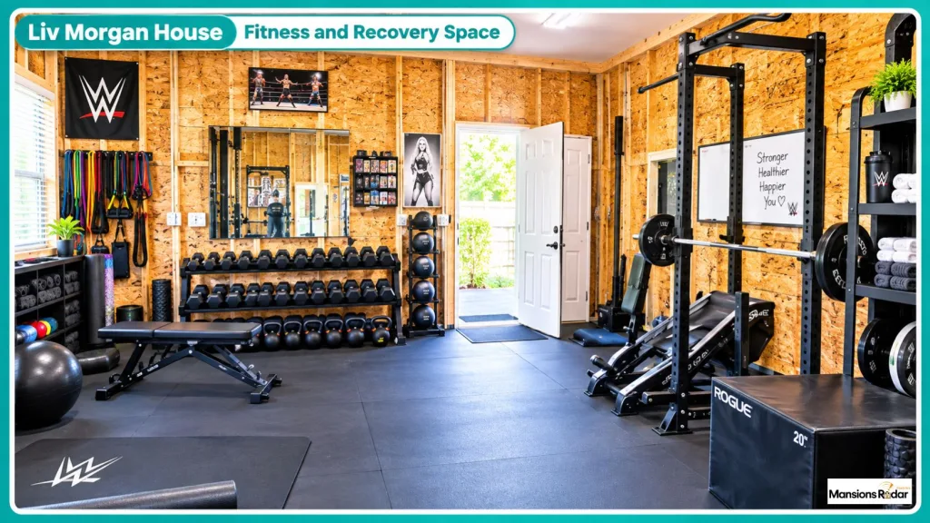 Liv Morgan House Fitness and Recovery Space