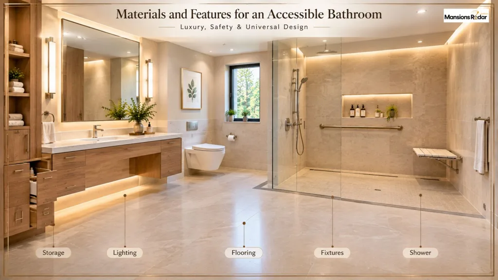 Materials and Features for an Accessible Bathroom