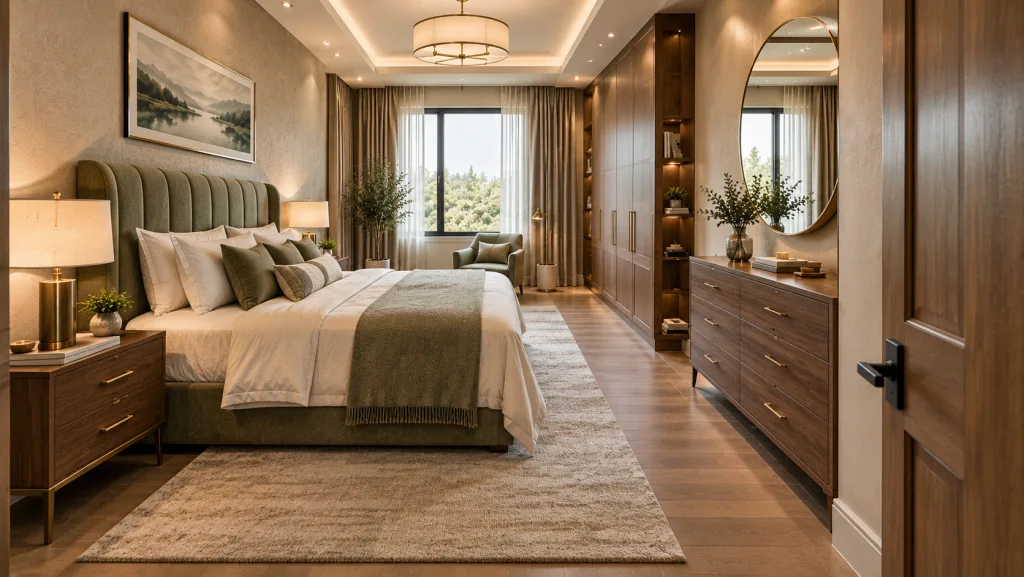 Narrow Bedroom Layout