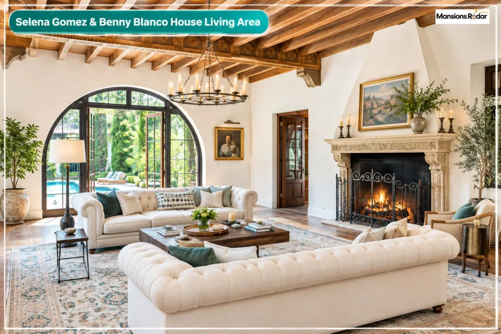 Selena Gomez & Benny Blanco House Living Area