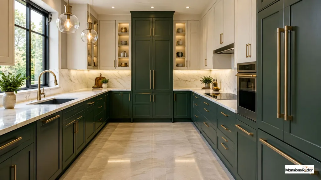 Small Kitchen With Floor-to-Ceiling Cabinets