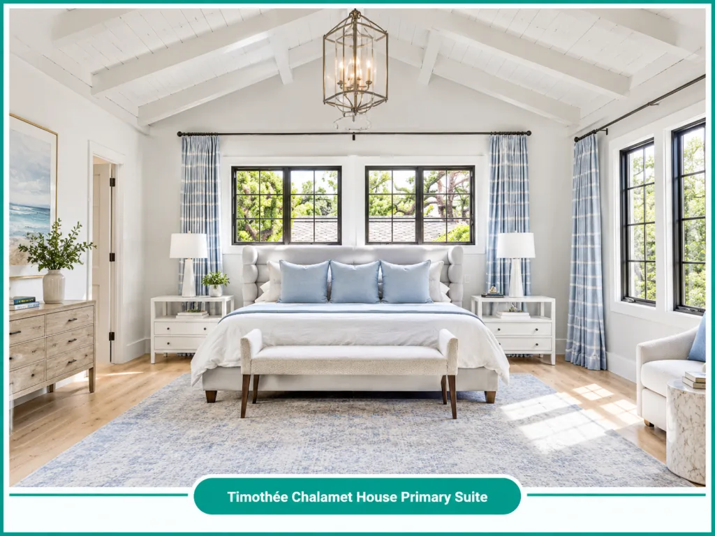 Timothée Chalamet House Primary Suite