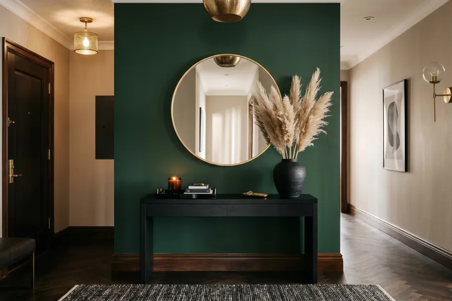 Add Personality With a Bold Entryway Accent Wall For Entryway Decor