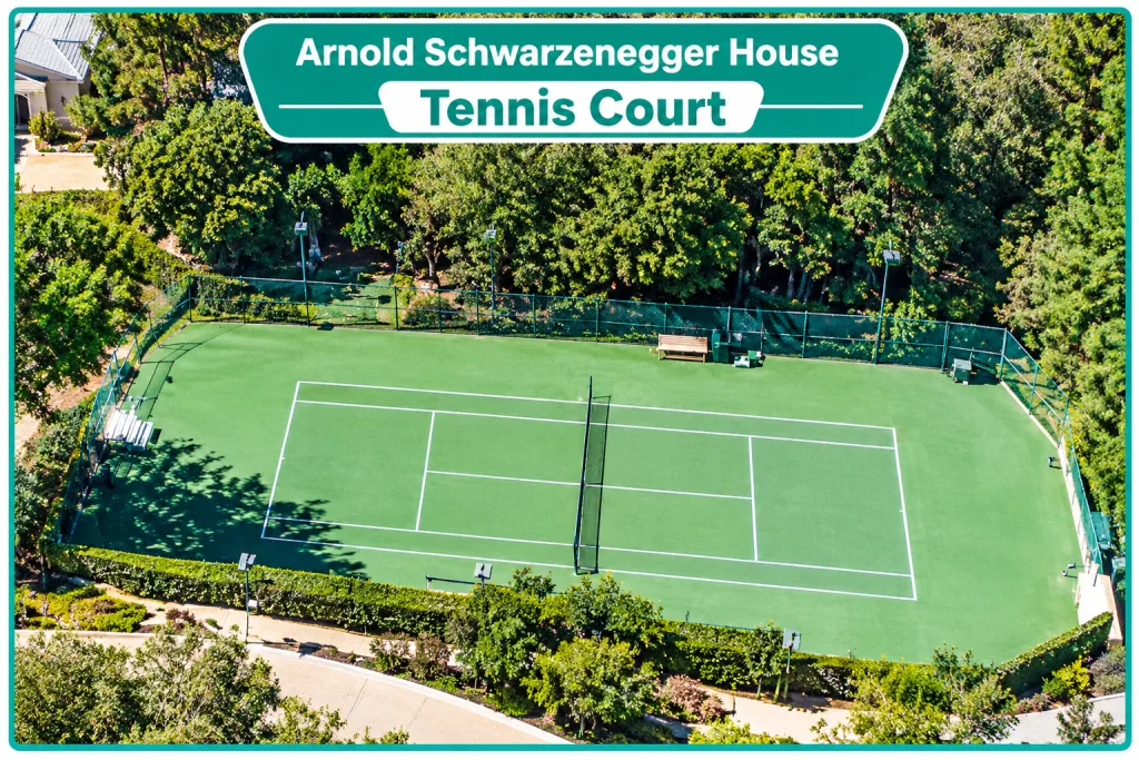 Arnold Schwarzenegger House Tennis Court