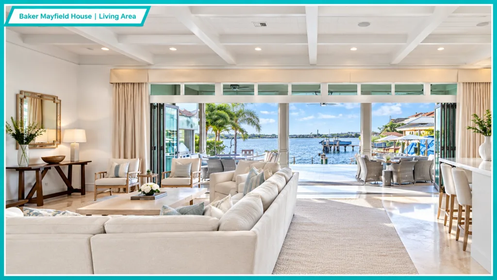 Baker Mayfield House Living Area