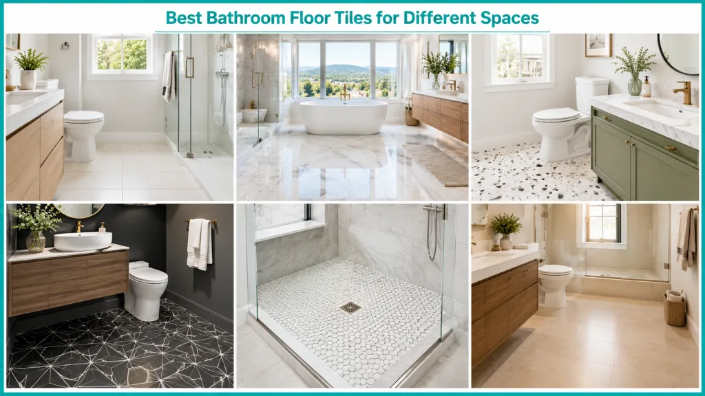 Best Bathroom Floor Tiles for Different Spaces