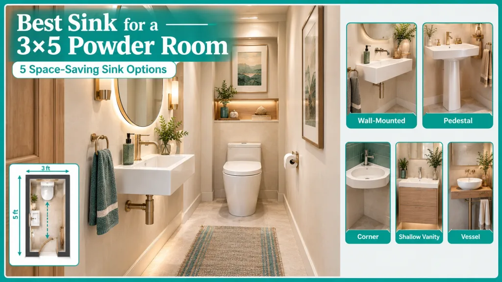 Best Sink for a 3x5 Powder Room