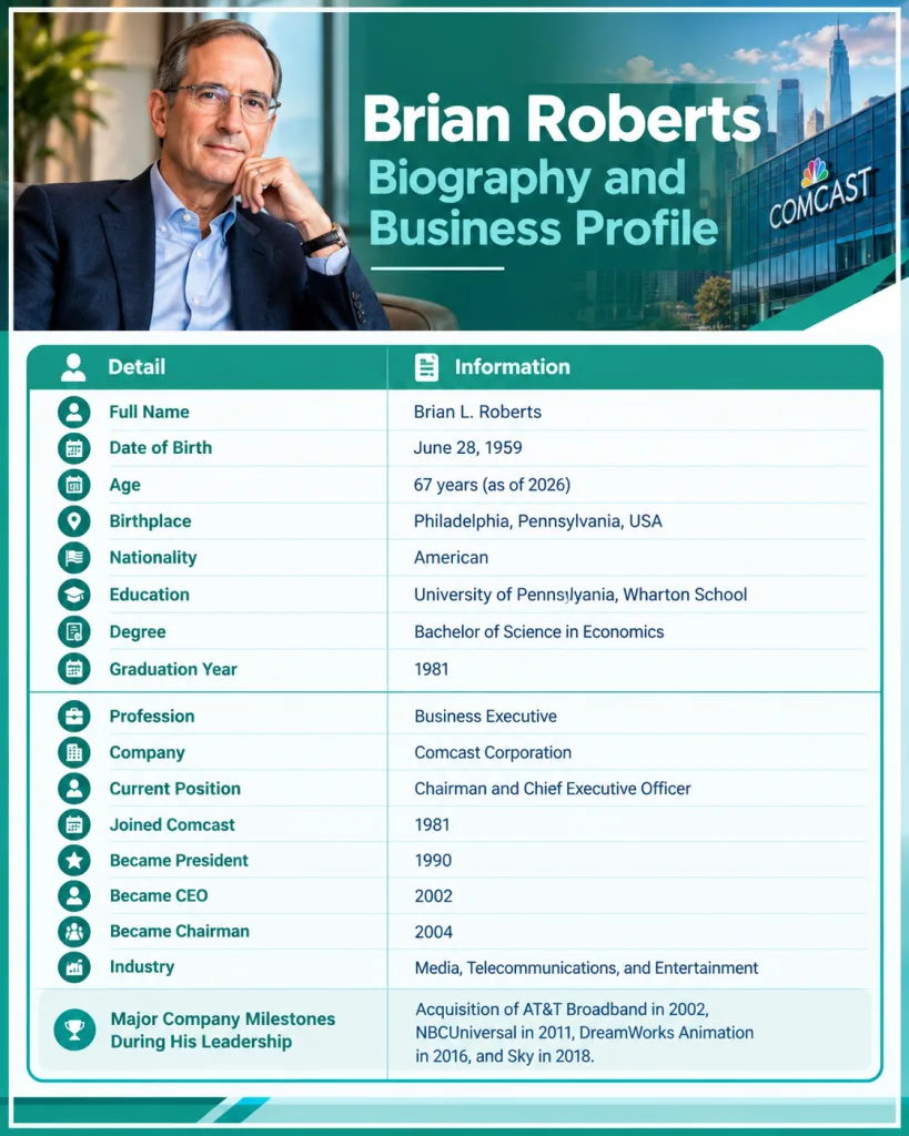 Brian Roberts Biography and Business Profile