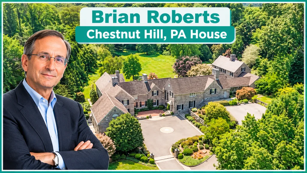 Brian Roberts Primary Residence in Chestnut Hill, PA
