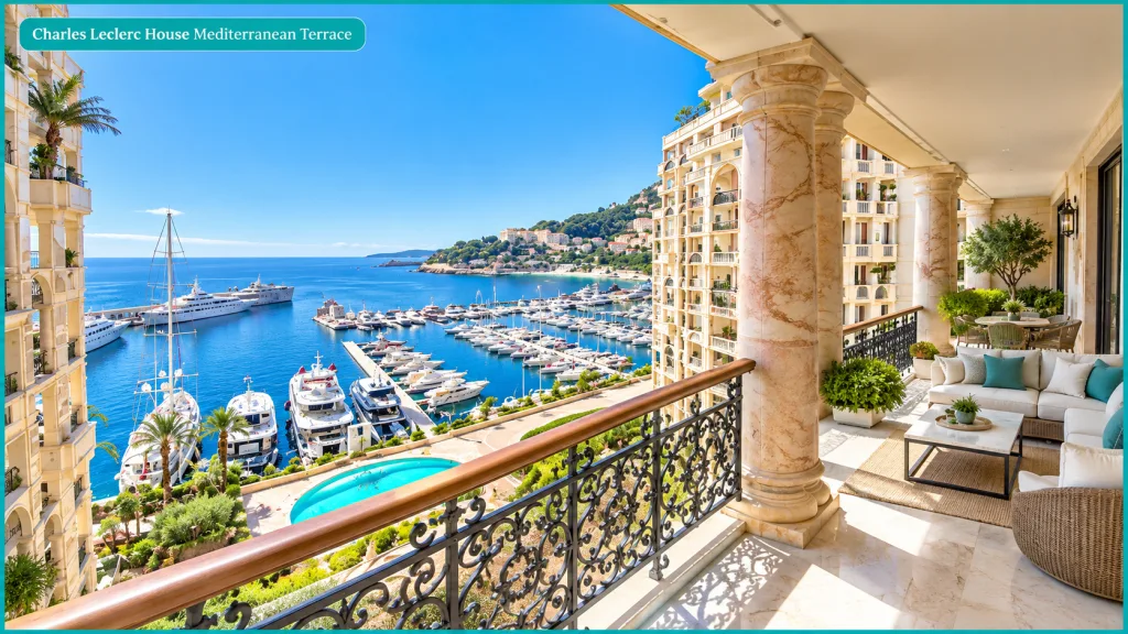 Charles Leclerc House Mediterranean Terrace