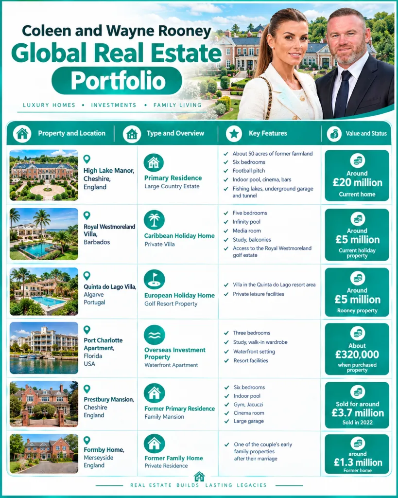 Coleen and Wayne Rooney Global Real Estate Portfolio