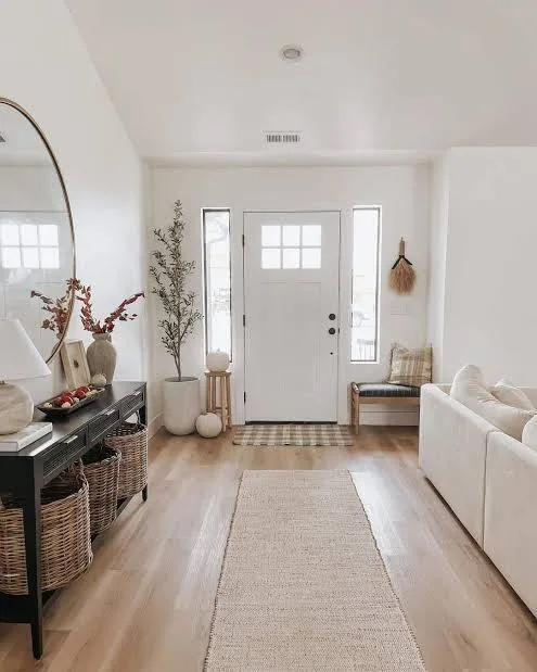 Create a Welcoming Look With Warm Neutral Colors For Entryway Decor