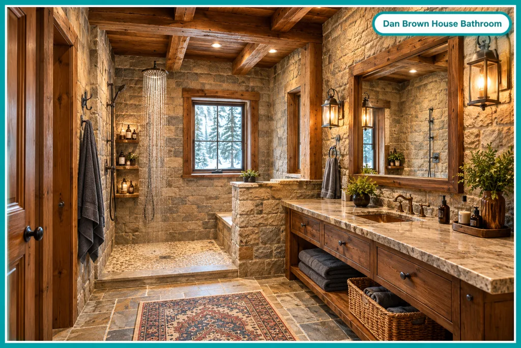 Dan Brown House Bathroom