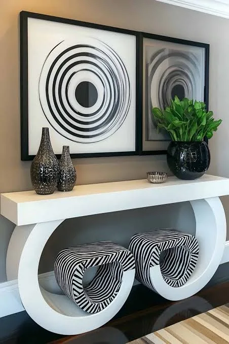 Decorate an Entryway Console Table