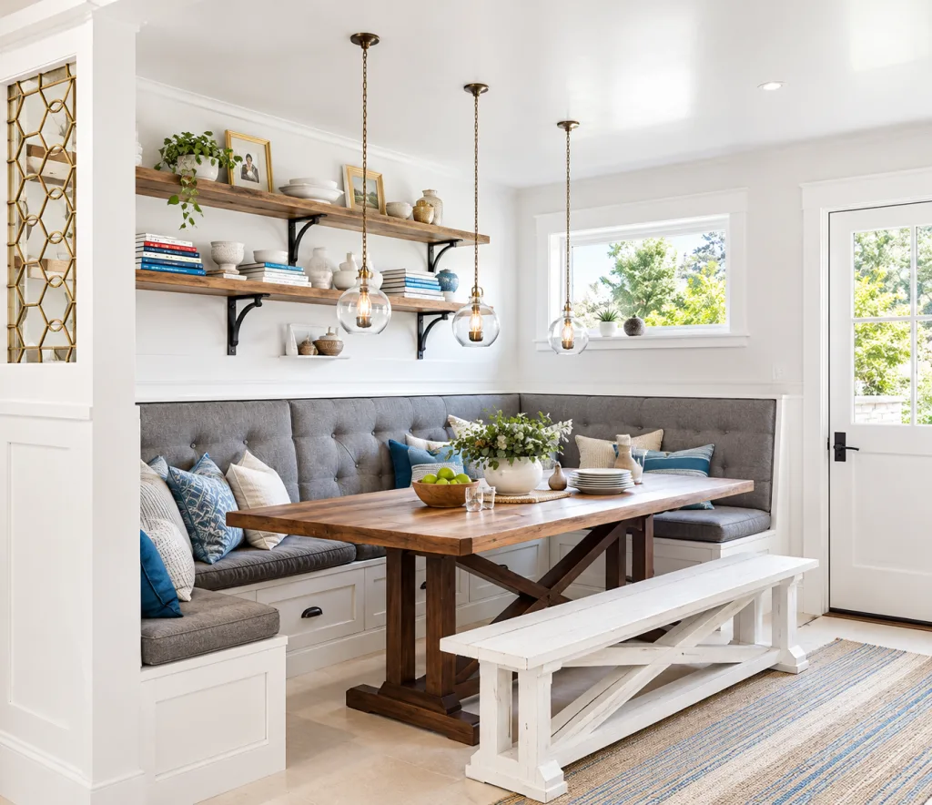 Define an Open-Plan Dining Zone For Small Dining Room