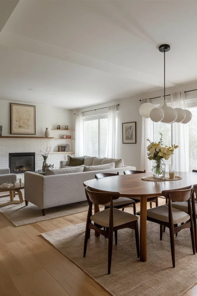 Design Around Your Daily Routine For Decorate a Combined Living and Dining Room