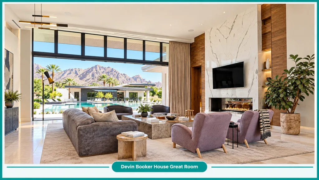Devin Booker House Great Room
