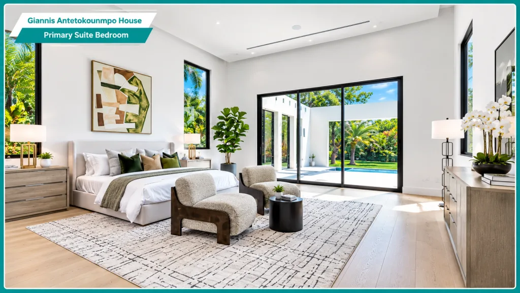Giannis Antetokounmpo House Primary Suite Bedroom