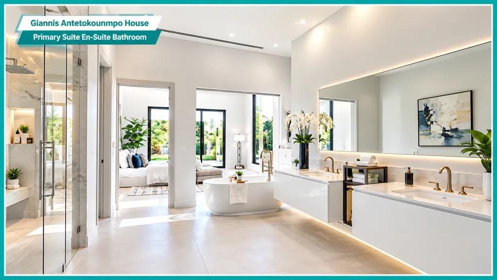 Giannis Antetokounmpo House Primary Suite En-Suite Bathroom